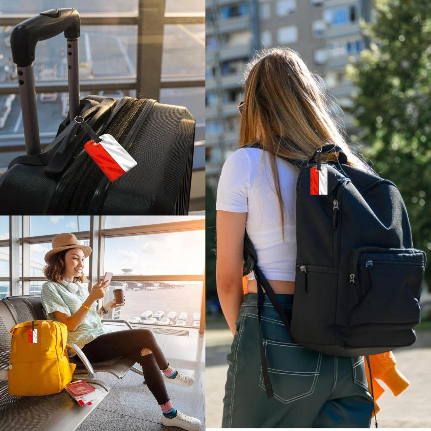 Poland QR Bag Tag by tag8 with QR code for tracking