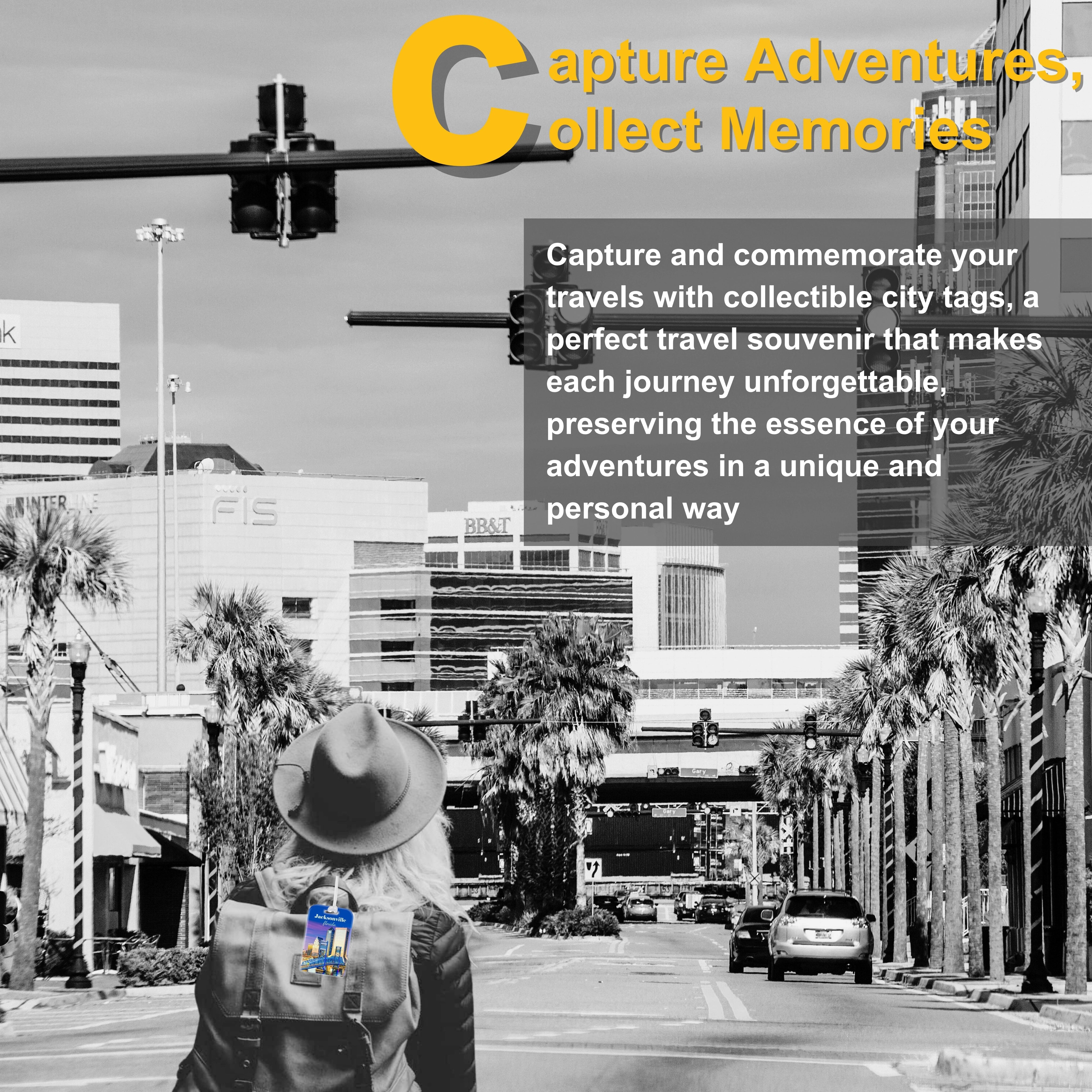 tag8 Jacksonville FL  Bag Tag with elegant design and smart QR code for hassle-free identification and lost & found assistance