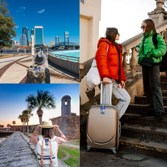 tag8 Jacksonville FL  Bag Tag with elegant design and smart QR code for hassle-free identification and lost & found assistance