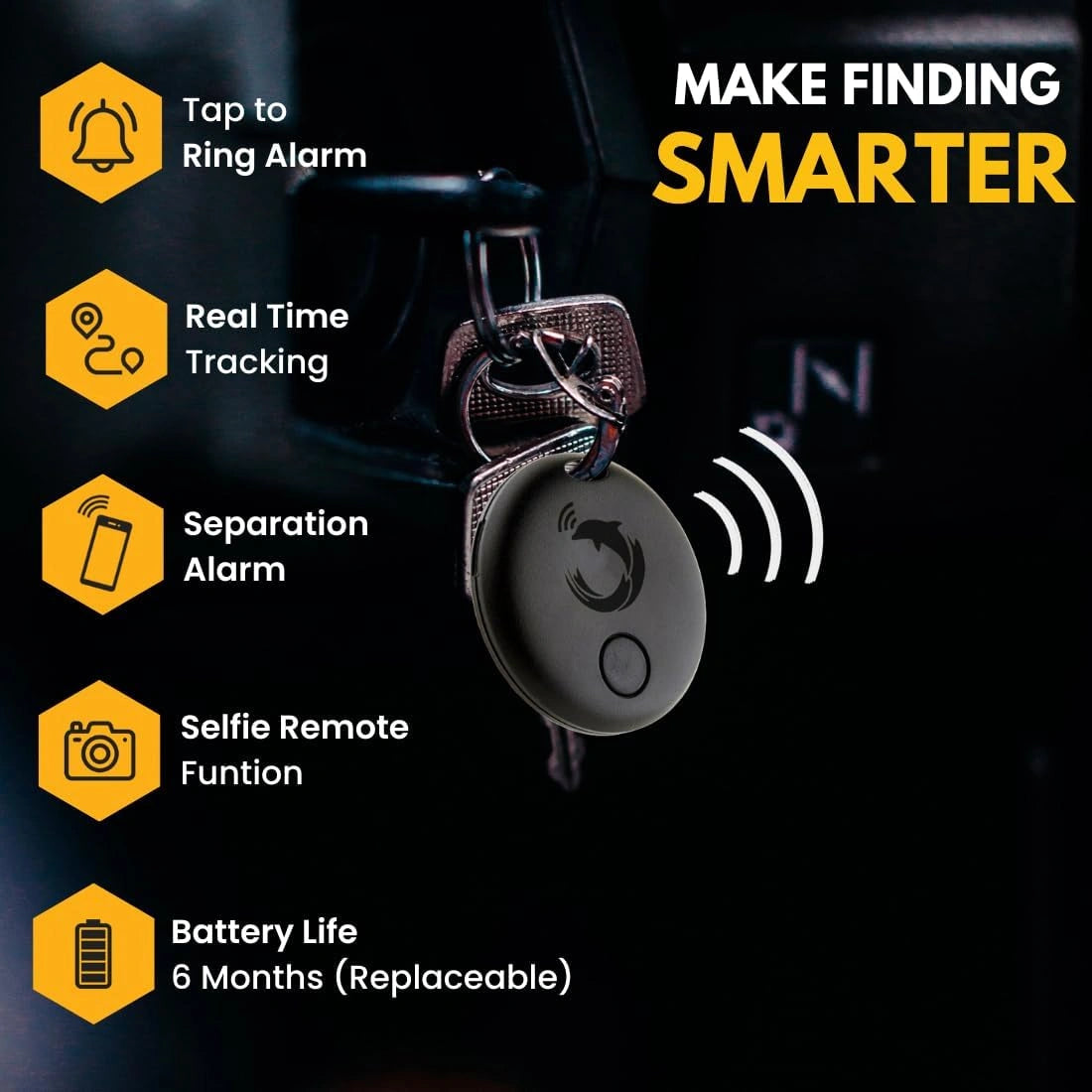 tag8 Dolphin Pro Smart Bluetooth Tracker for real-time location tracking and security
