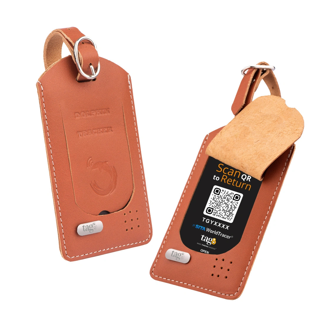 tag8 Dolphin Smart Bag Tracker with Bluetooth tracking for easy location and security of your bags