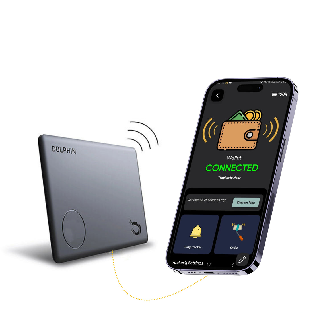 tag8 Dolphin Smart Tracker Sleek with ultra-slim design for real-time tracking and security 