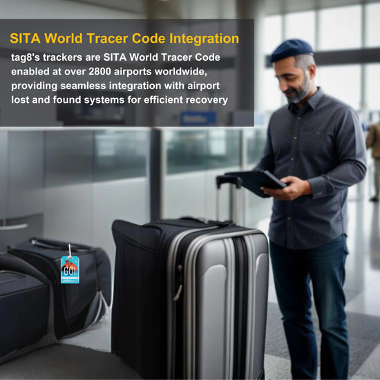 tag8 Goa Bag Tag with elegant design and smart QR code for hassle-free identification and lost & found assistance