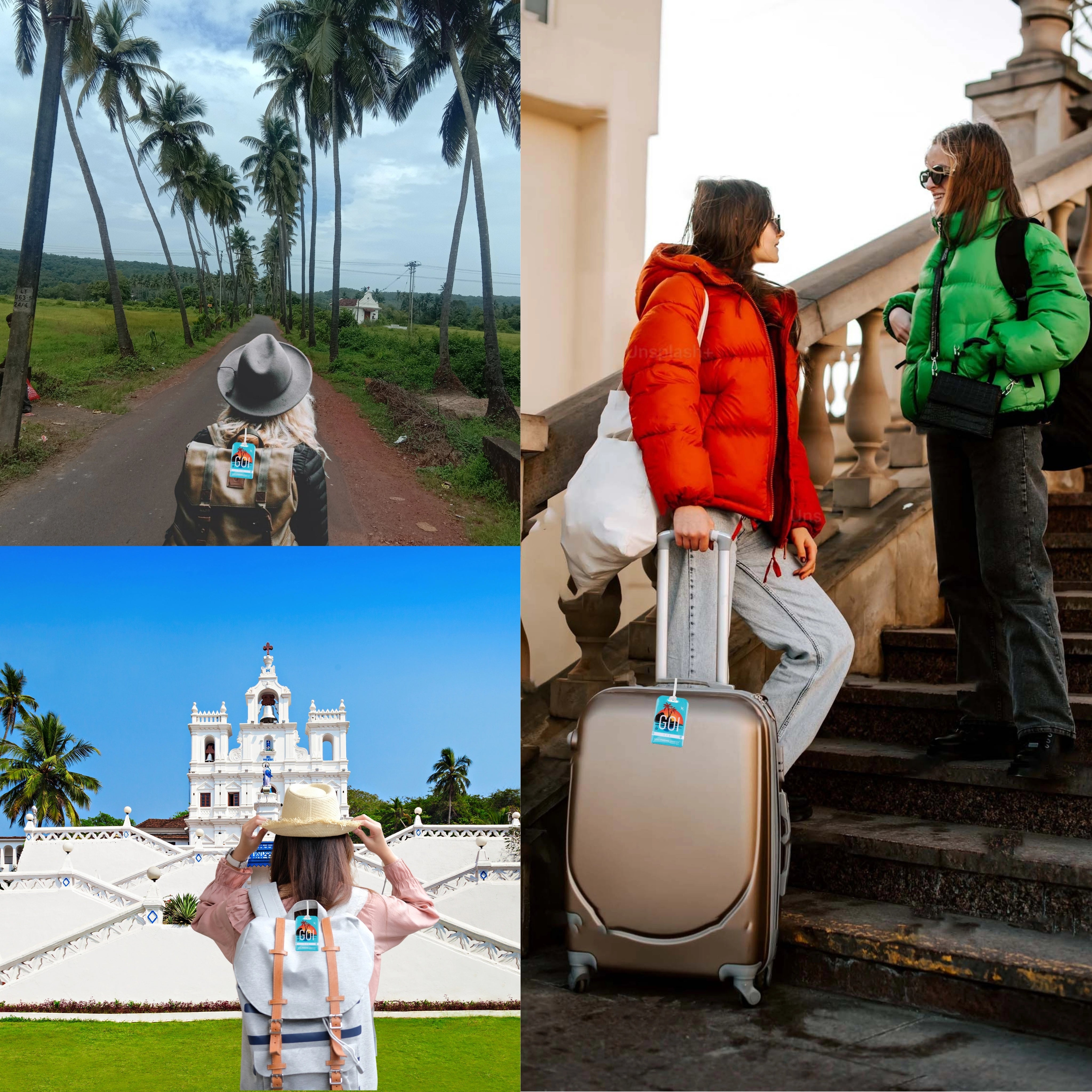 tag8 Goa Bag Tag with elegant design and smart QR code for hassle-free identification and lost & found assistance