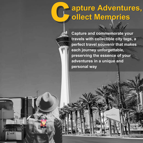 tag8 Las Vegas Bag Tag featuring a bold design with smart QR code for quick identification and secure lost & found support
