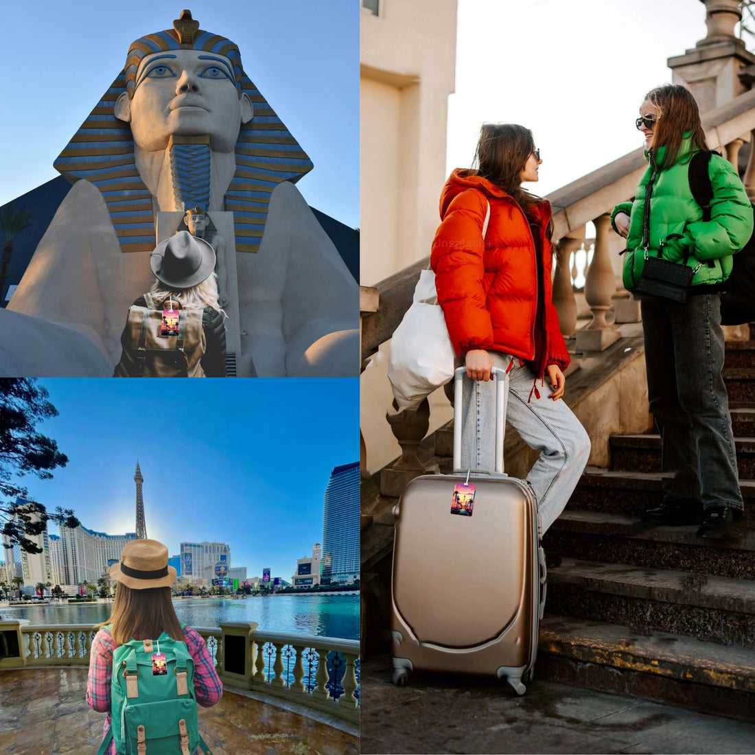 tag8 Las Vegas Bag Tag featuring a bold design with smart QR code for quick identification and secure lost & found support