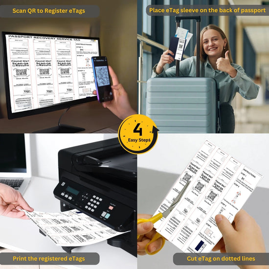tag8 Passport Security eTag for smart and secure tracking of your passport during travel