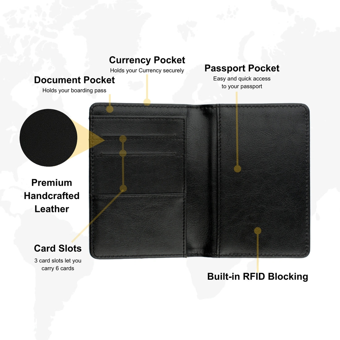tag8 Vegan Leather Passport NFC Case with smart NFC technology for secure and stylish travel